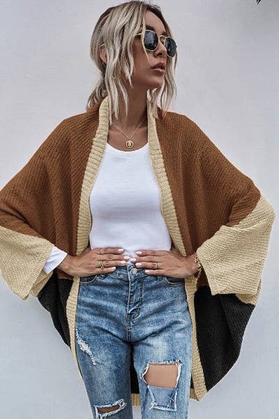 Color Block Cardigan