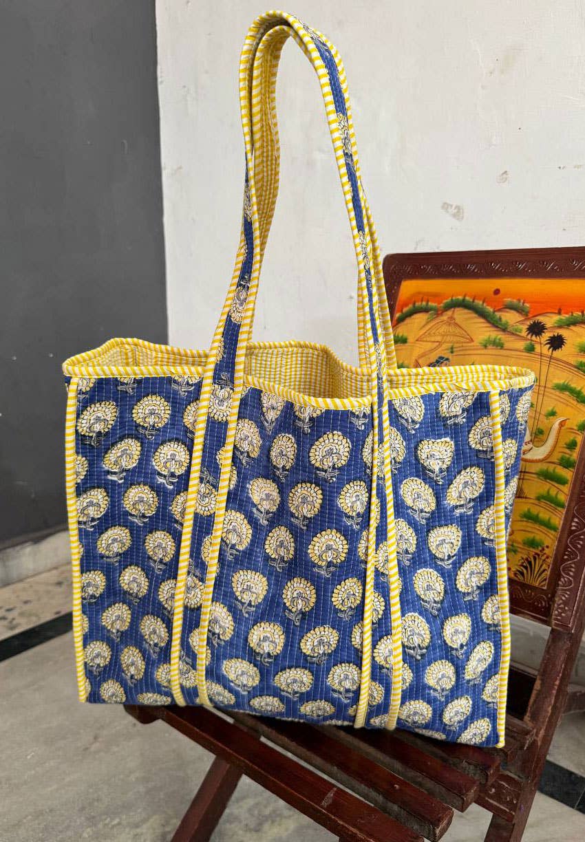 Printed Shoulder Cotton Quilted Bag