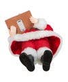 12“ Fabriché™ Santa With Light-Up Gingerbread House