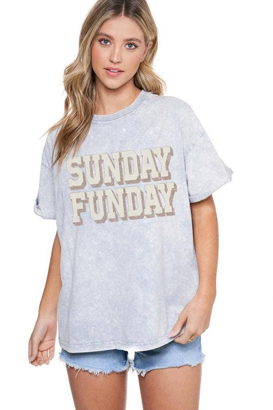 Sunday Funday Graphic S/S Mineral Washed Tee