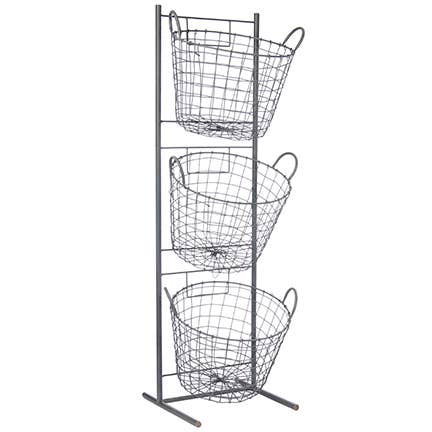 RD METAL 3-BASKET DISPLAY