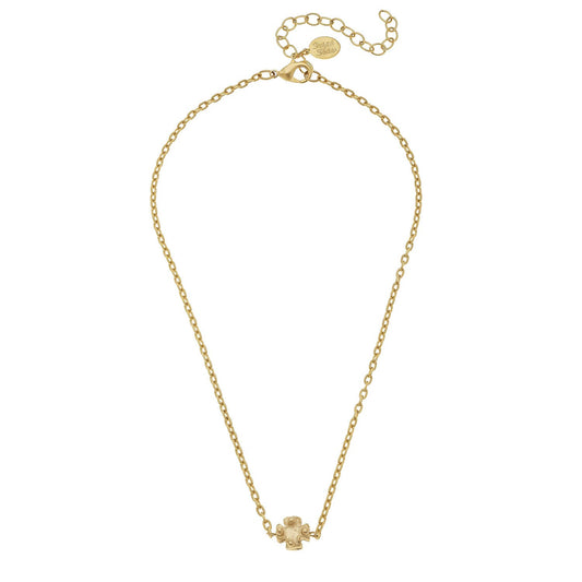Mini Gold Cross on Chain Necklace