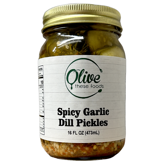 Pickles:  Spicy Garlic Dill Pickles (16 oz / 454g)