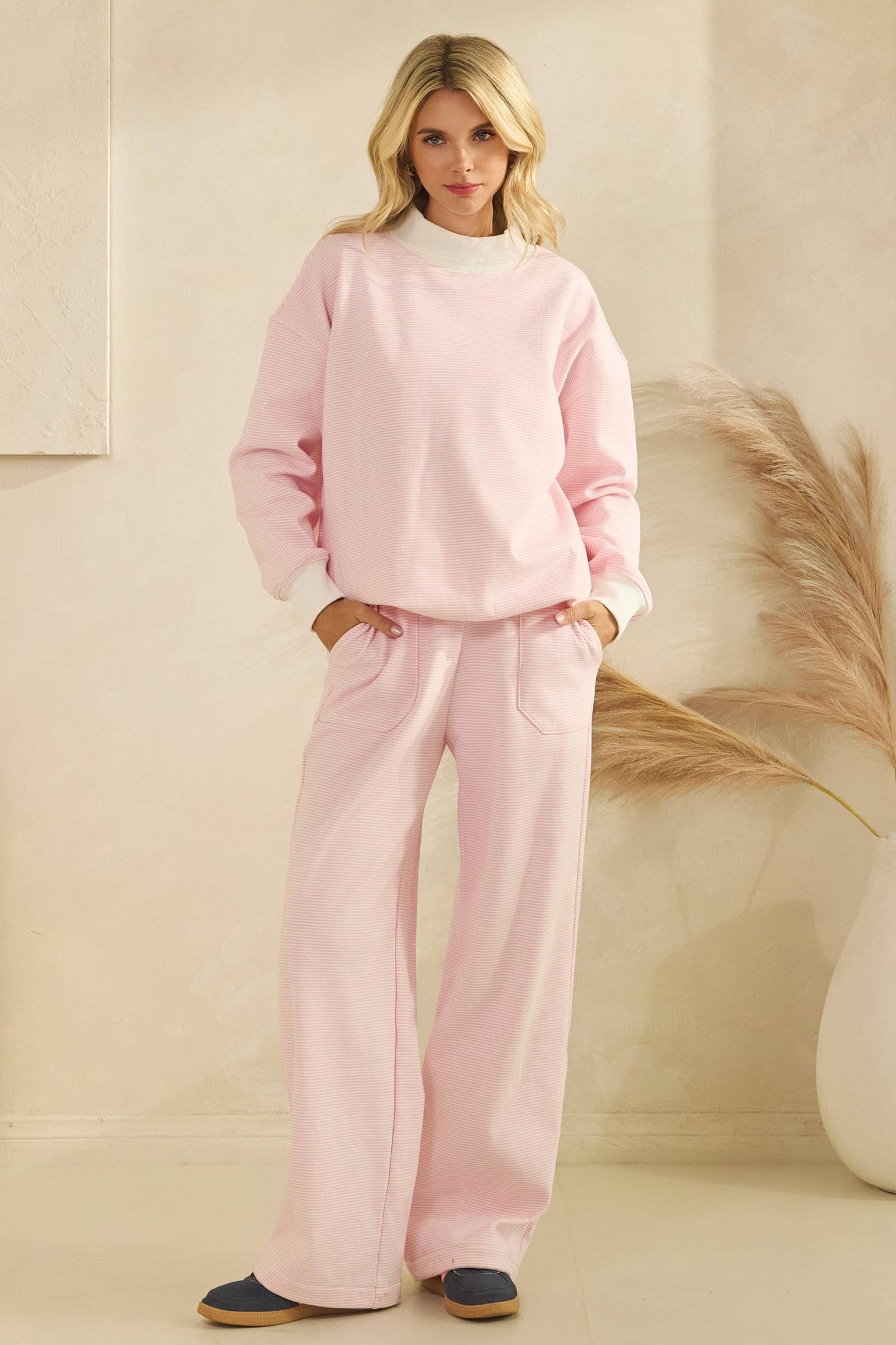 Striped lounge pants