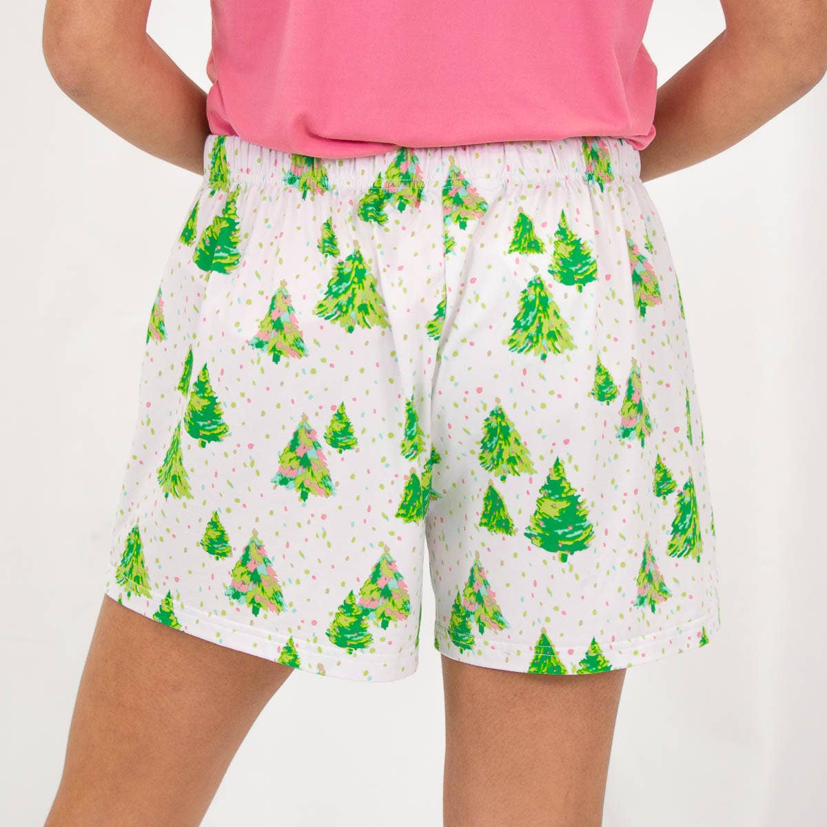 Celebration Tree Sleep Shorts    White/Lime/Pink   -Asst.