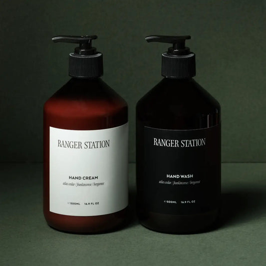 Leather + Pine Hand Wash & Hand Cream Bundle