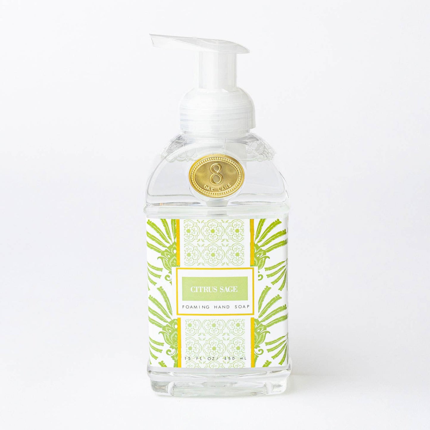 Citrus Sage 15oz Foaming Hand Soap, Palm Print Bottle