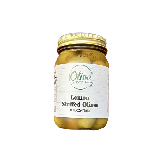 Lemon Hand Stuffed Olives