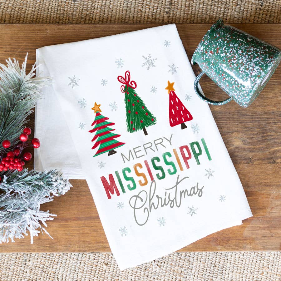 State Products, Kitchen Towel, Christmas Decor, Custom Towel