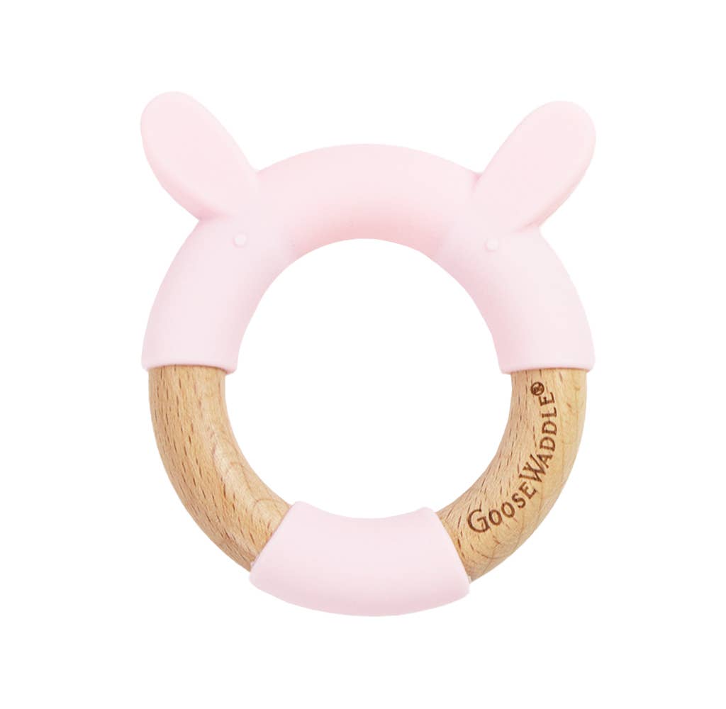 Rabbit Silicone & Wood Teethers