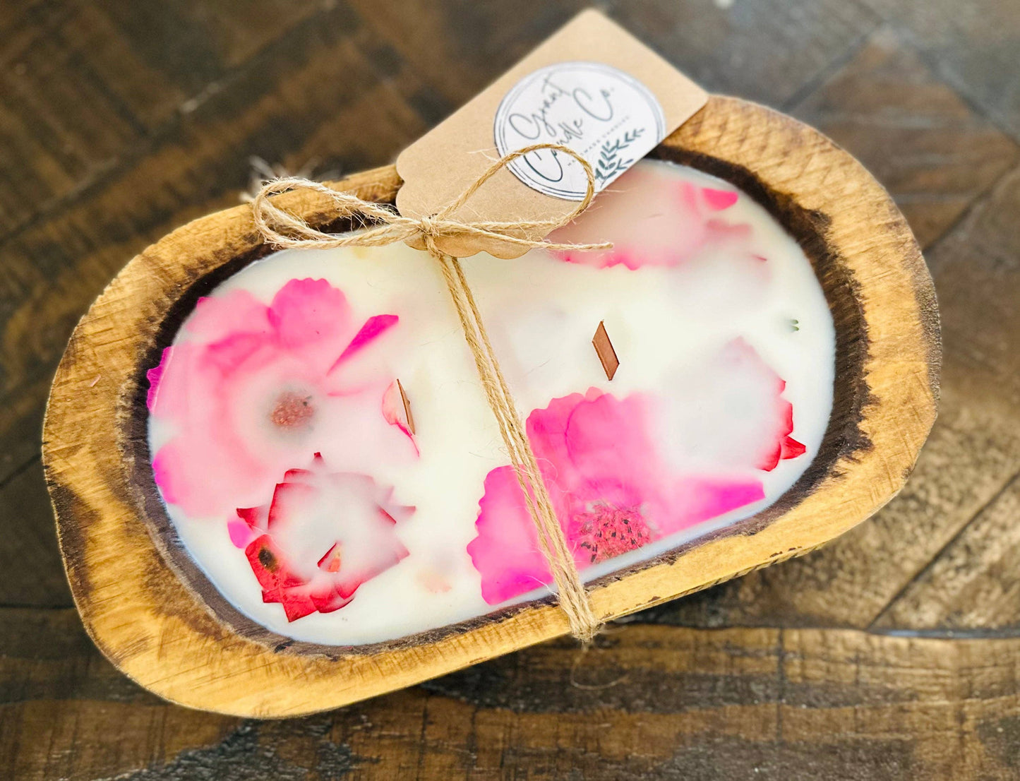 Botanical Dough Bowl Soy Candle-Tiger Lilly & Pink Lychee