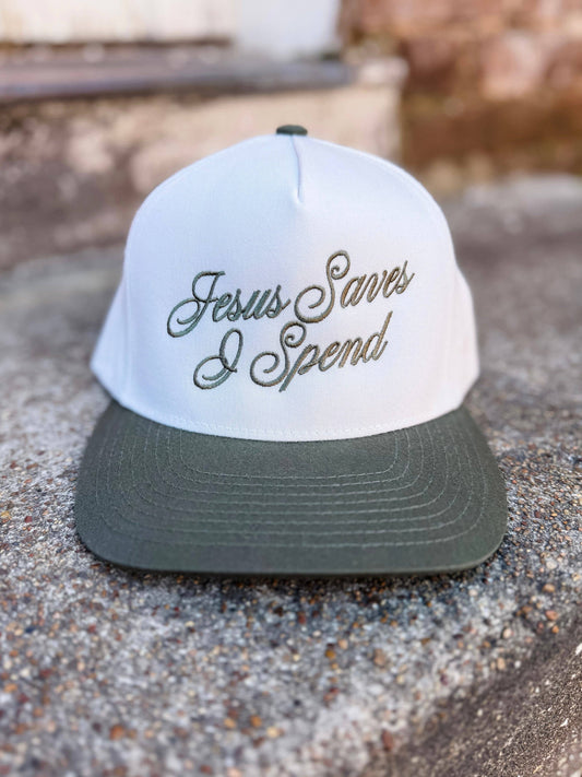 Jesus Saves I Spend Cap