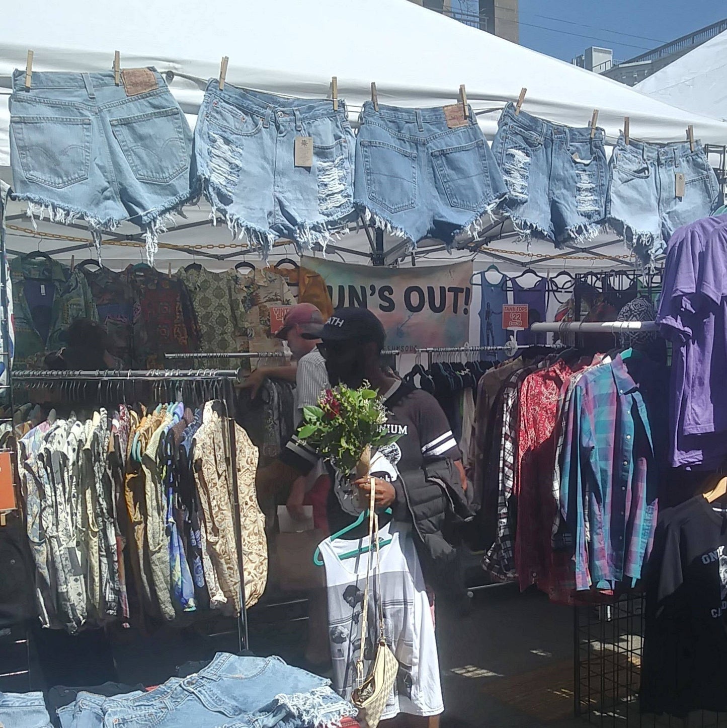 Mid-Rise Upcycled Denim OG Shorts - Original