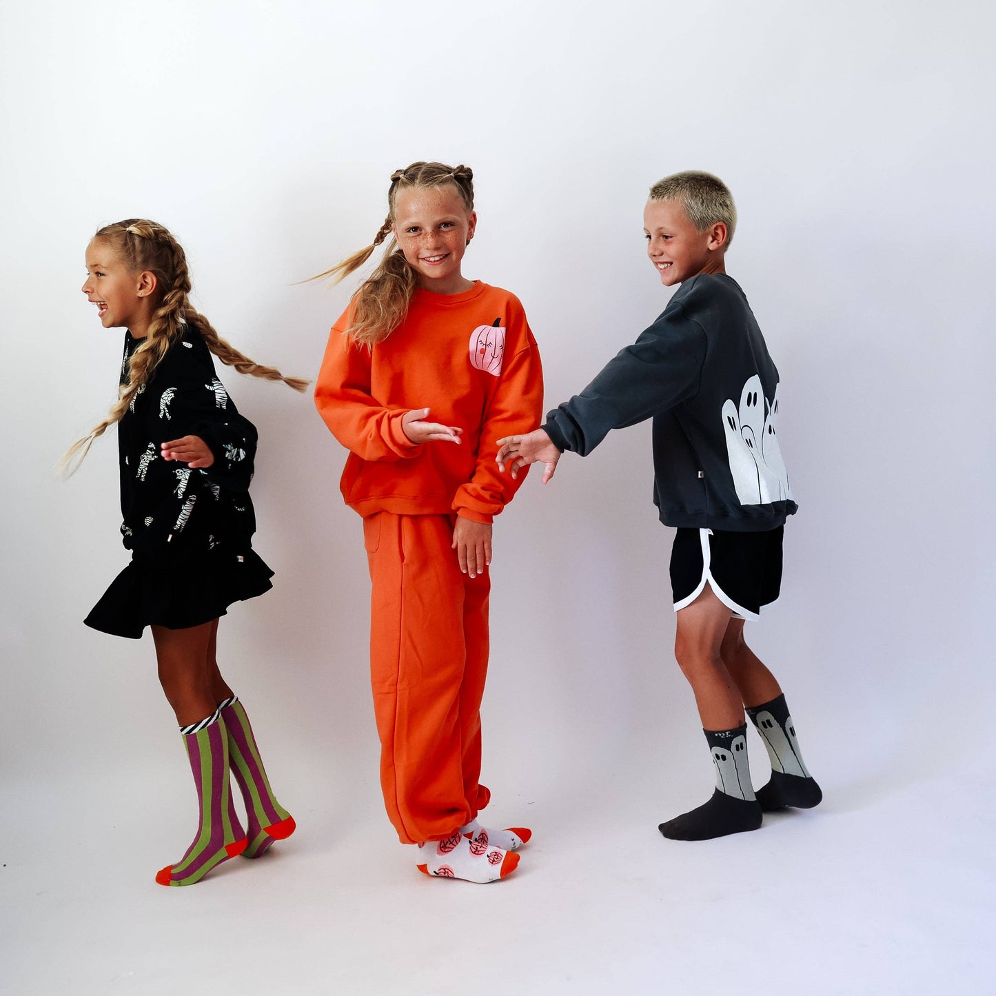 'TIS THE SEASON TO BE SPOOKY | FRONT + BACK PRINT | oversized  drop shoulder | KIDS