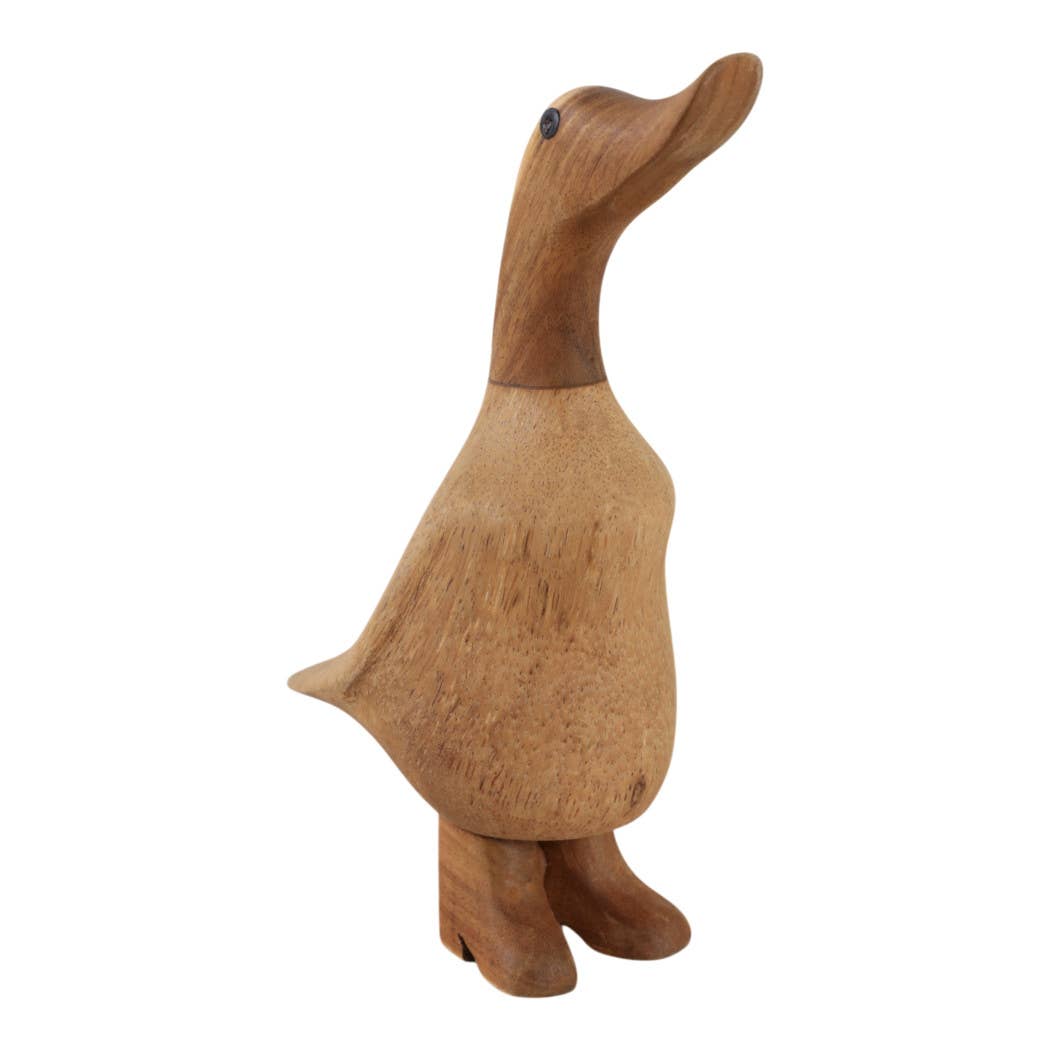 Decorative Figurine - Brown Wood Duck in Boots, 9 in.