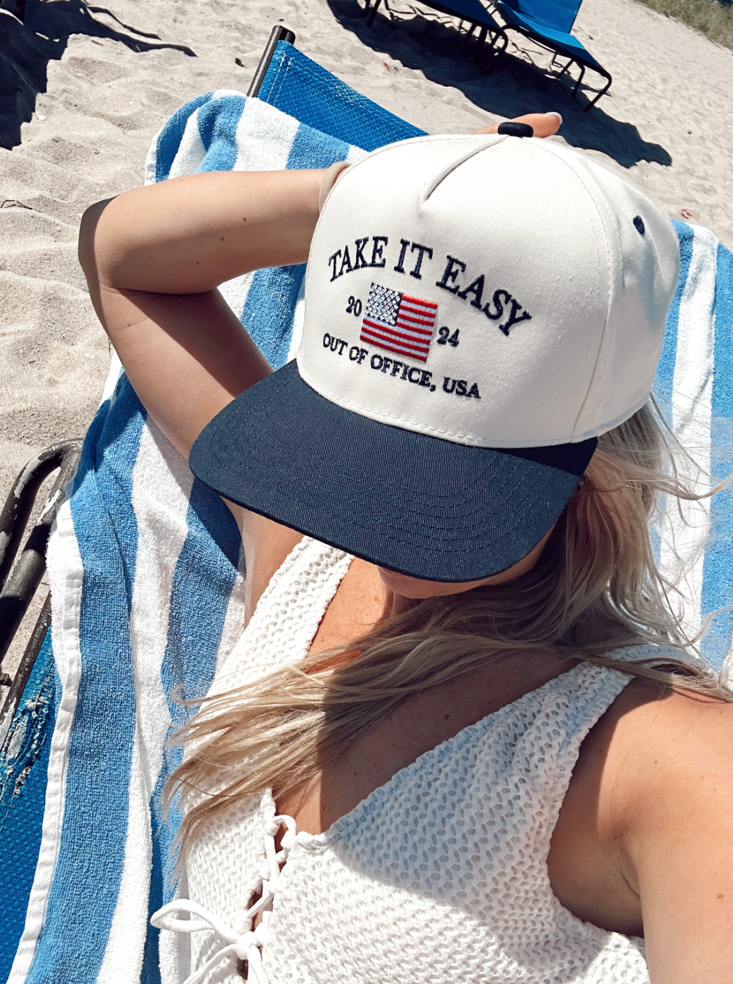 Take It Easy Vintage Trucker Hat