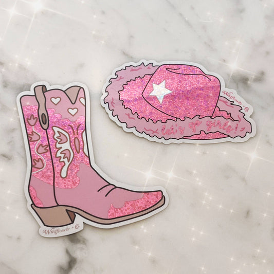 Cowgirl Boot + Hat Sticker