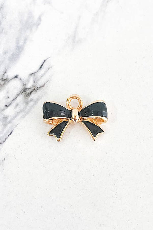 Black Bow Charm