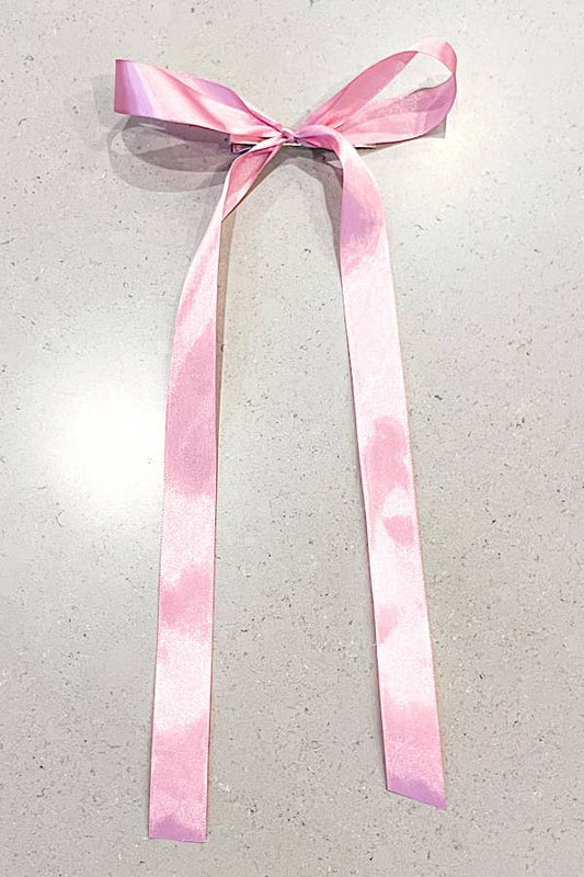 Harper Pink Satin Bow