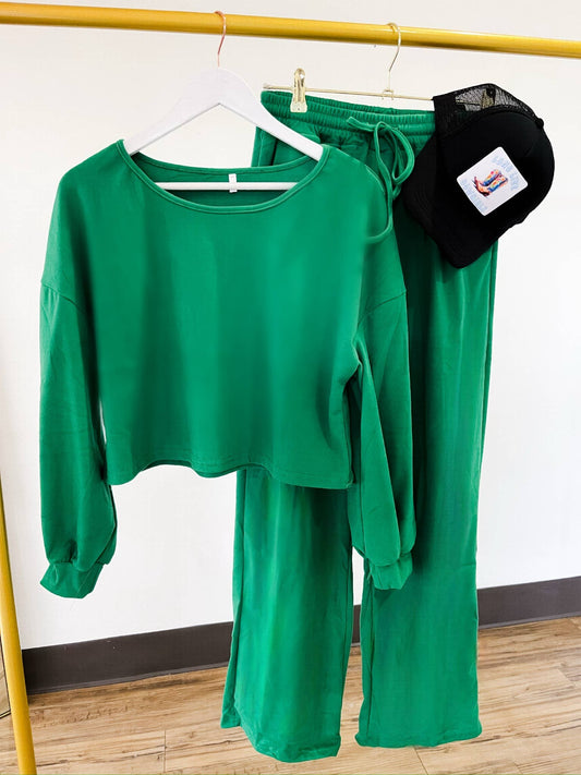 Green Casual Matching Set